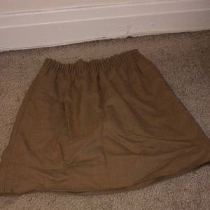 J Crew Camel Mini Skirt